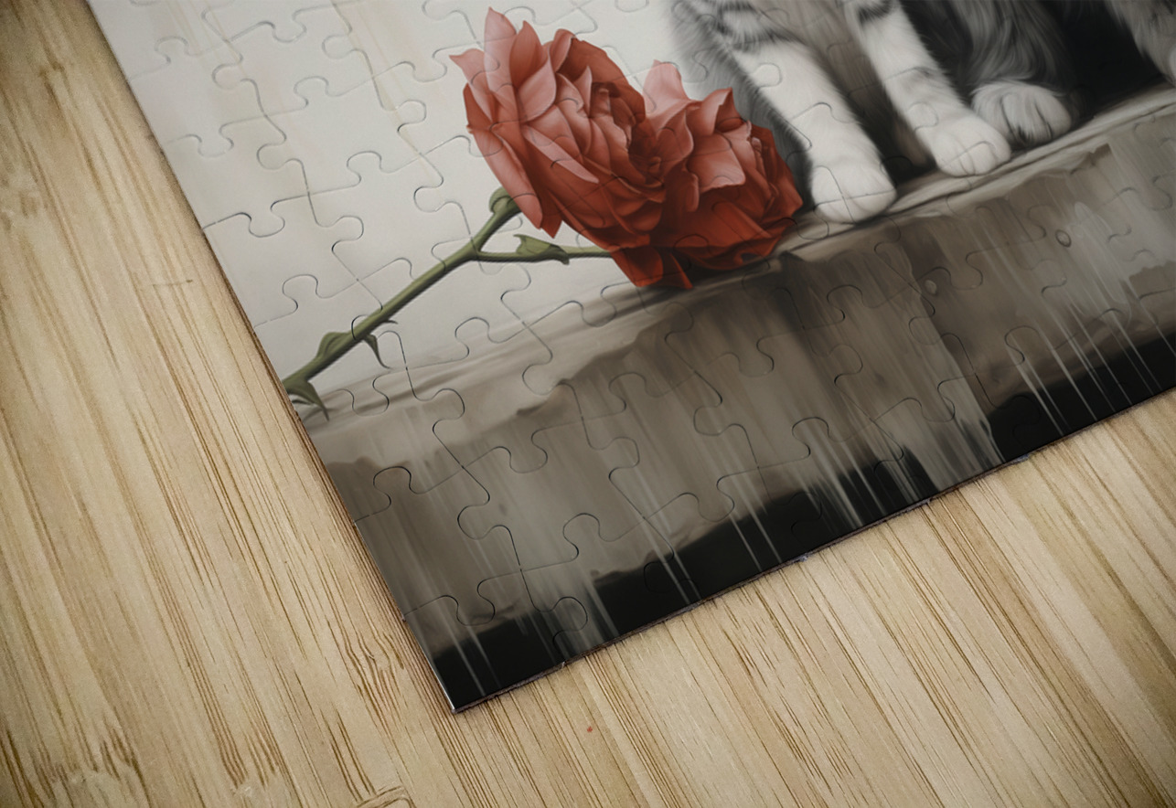 Vintage Kitten and Puppy Friends Forever Anne Laure GOUPIL Puzzle