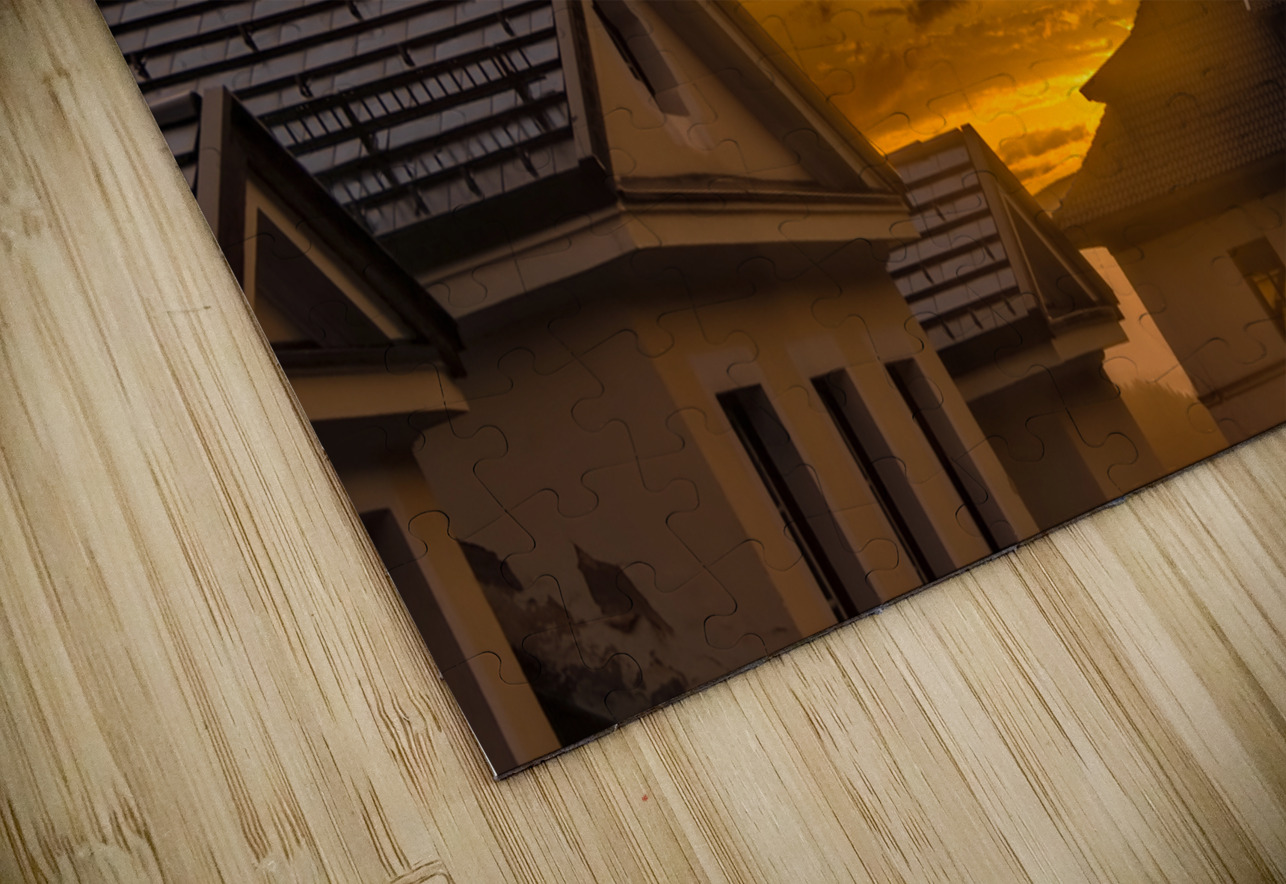 Sesto Sexten Sunset Sunbeams Norma Brandsberg Photography Puzzle