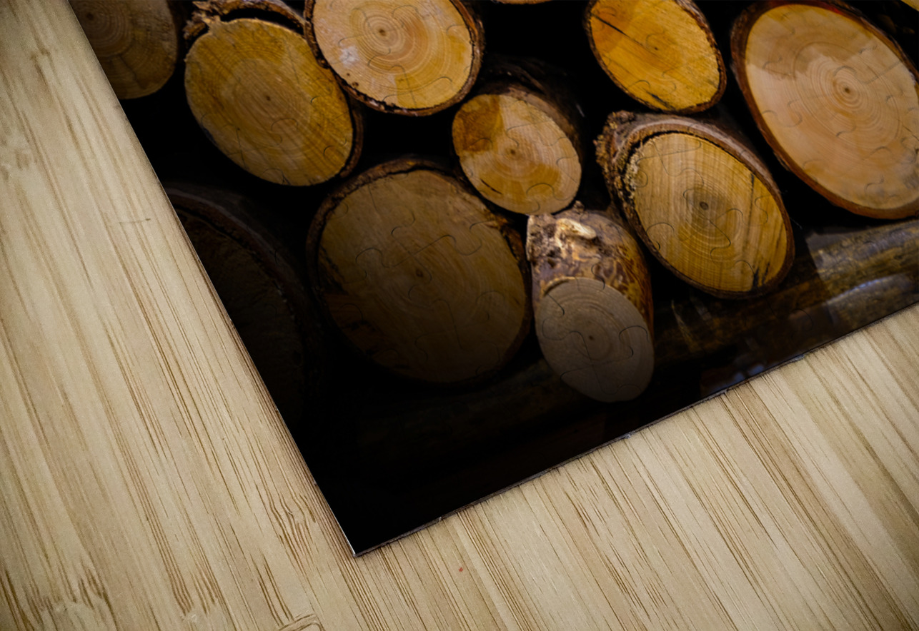Stacked logs  TP Photography  Puzzle