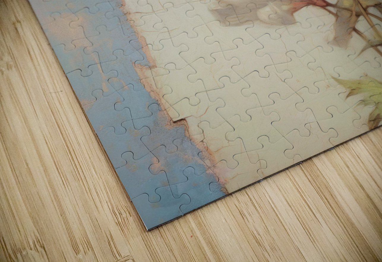 QFB 1063 – Delicate Wallflower Fresco Floral.jp Masterwork Reimagined Puzzle