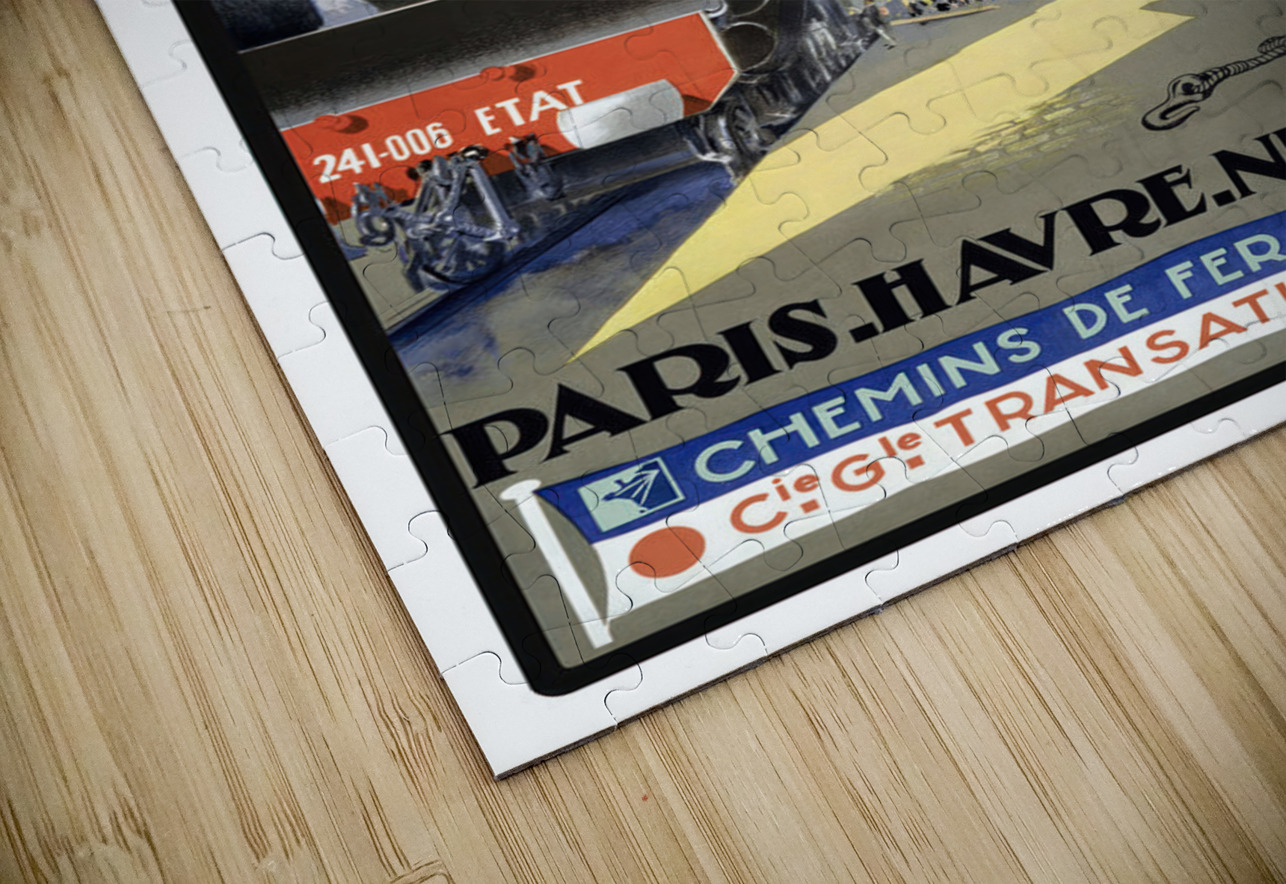 QVT 1115 – Vintage stock graphics vintage trave Masterwork Reimagined Puzzle