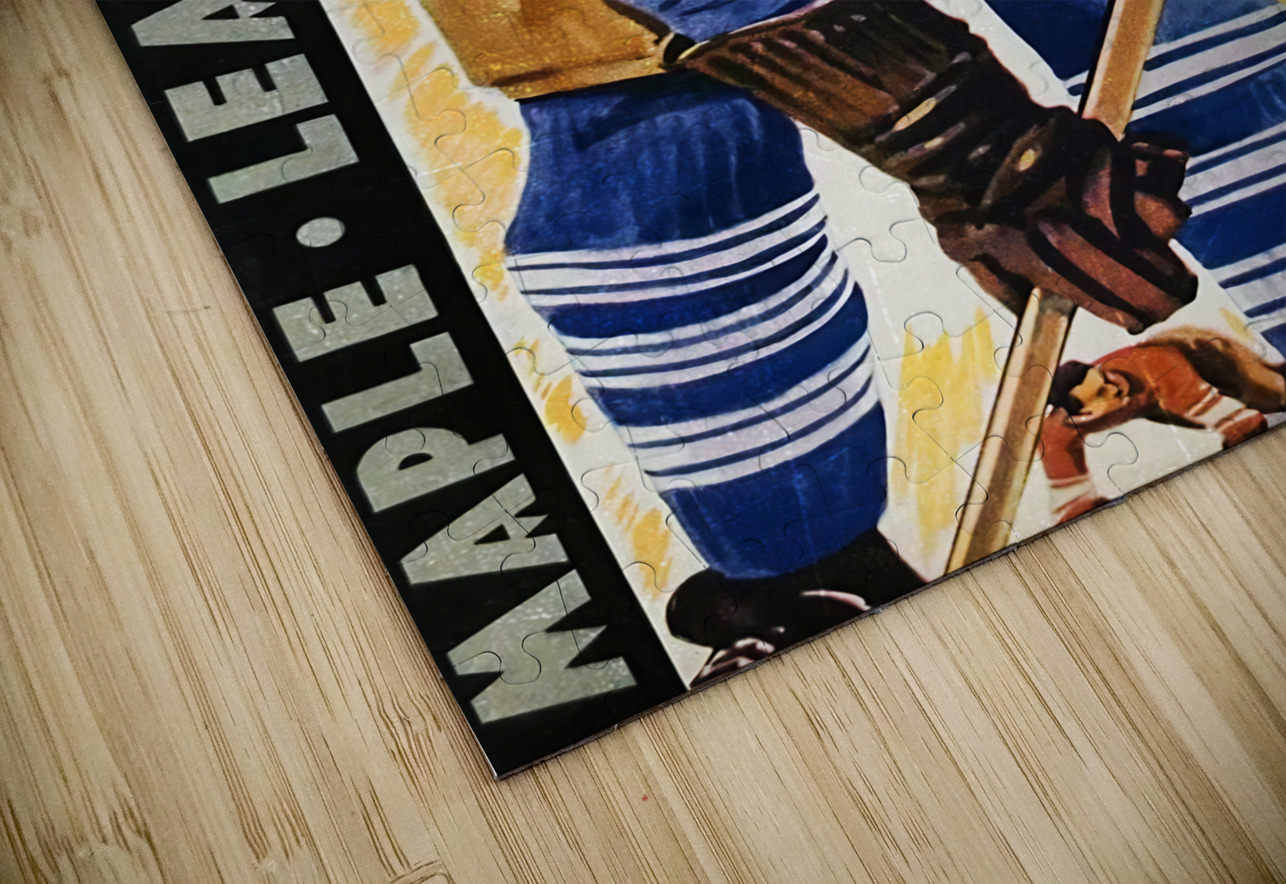 1938 toronto maple leafs hockey program art Row One Brand Puzzle