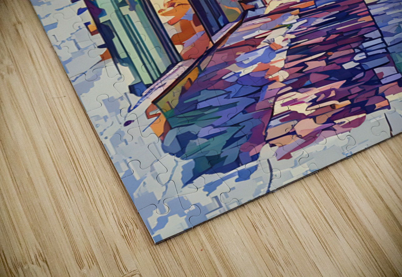 ArtXcl 041 narrow cobblestone street  Arte Fino Puzzle