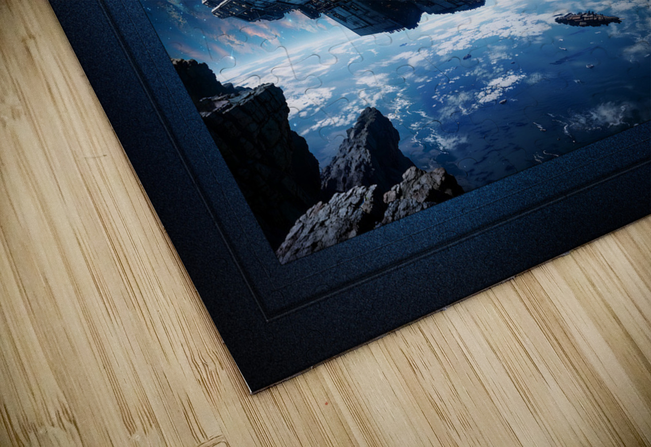 The Plavien Explorer Fleet Astonishting AI Concept Sci-Fi Art by Xzendor7 xzendor7 Puzzle