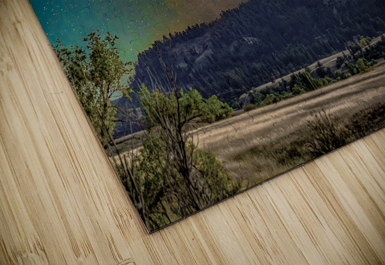 Lagoon Nebula over Devils Tower Geoffrey Prior Puzzle