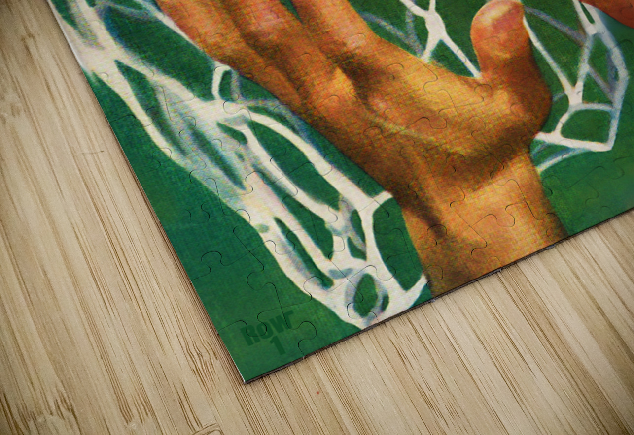 vintage sports art 1940s basketball art ball hoop Row One Brand Puzzle