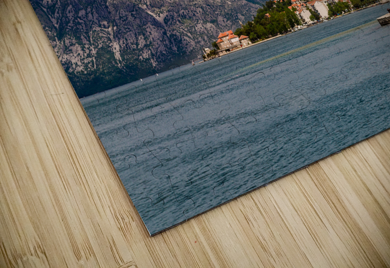 Orange Boat in Kotor Bay Darryl Brooks Puzzle