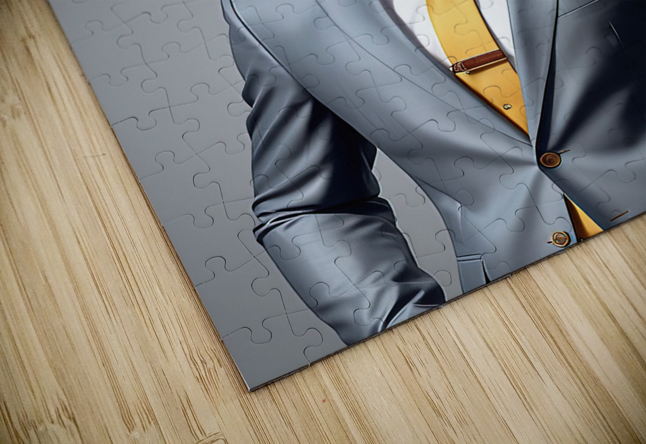 giraffe in suit artvi Puzzle