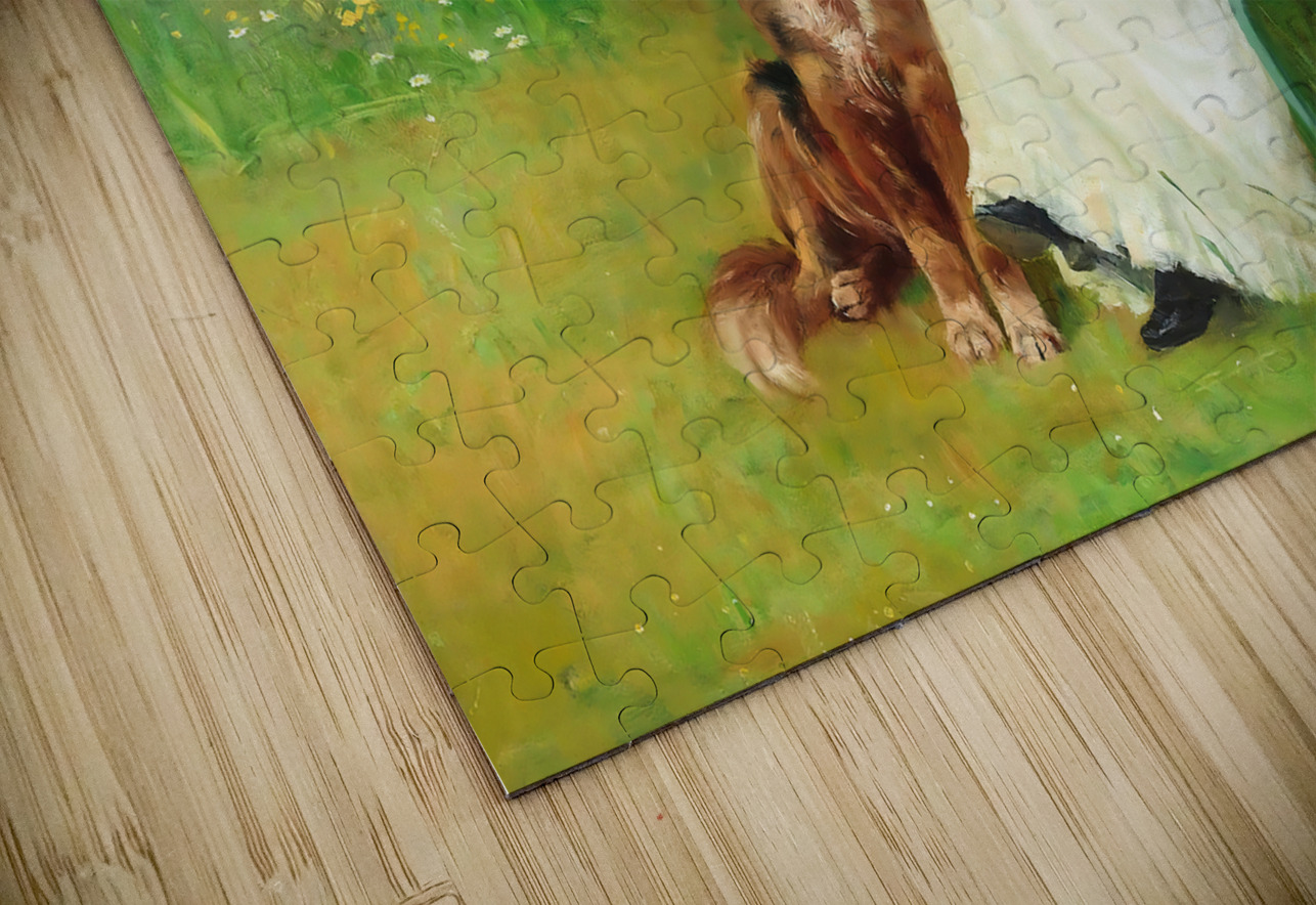 a quiet moment edwin harris late 1800s art Row One Brand Puzzle