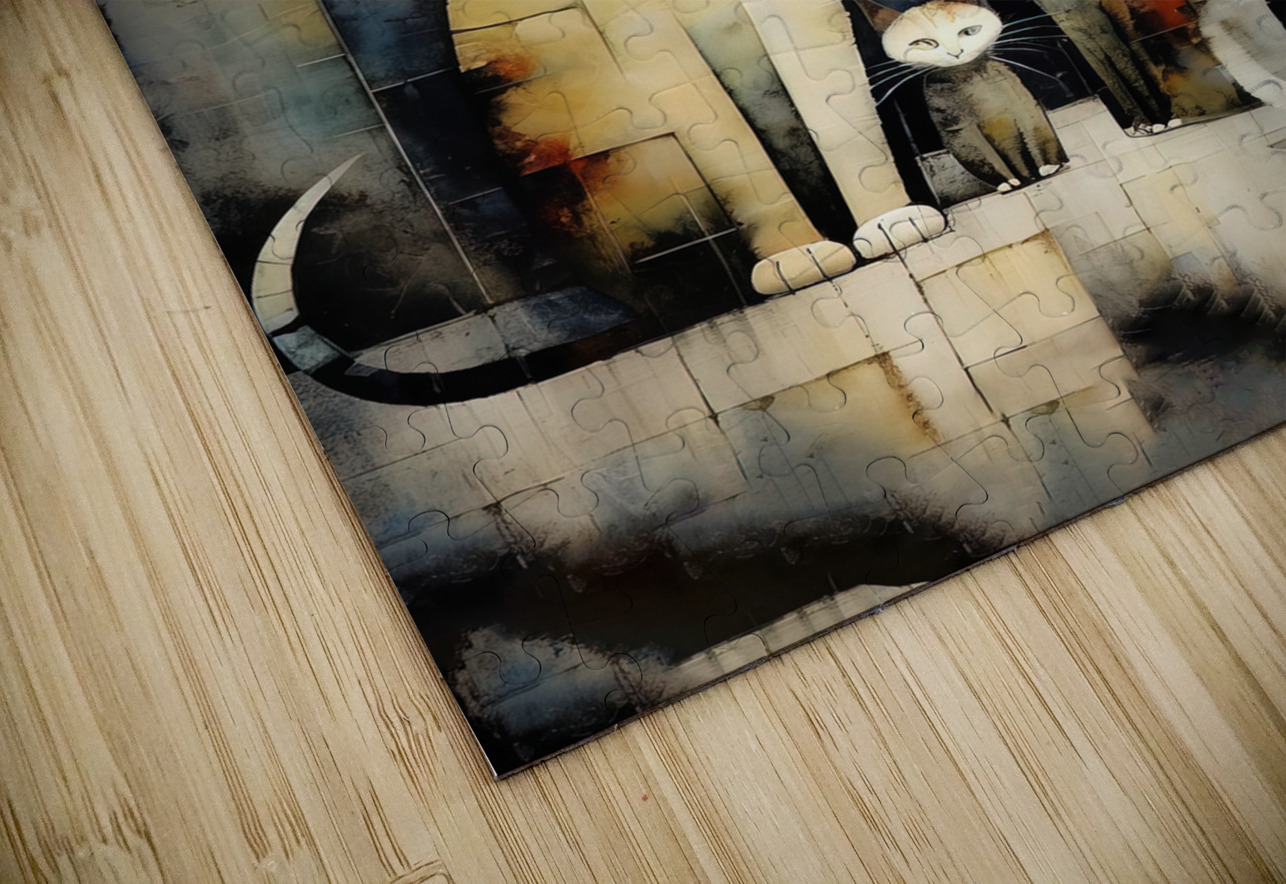 cat family artvi Puzzle