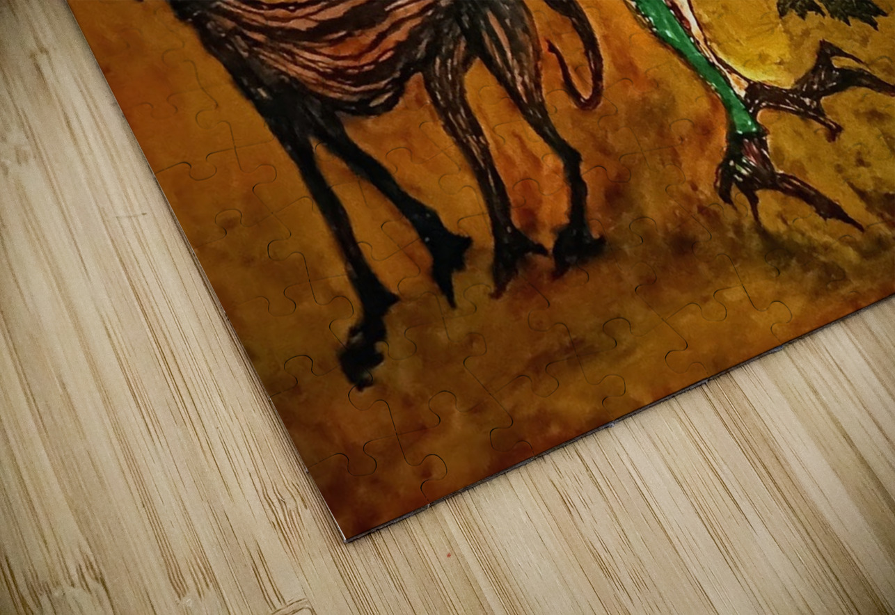 20240310 074137 creature dog walking Lawrence Silver Art Puzzle