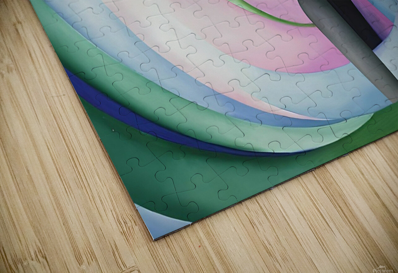  Georgia OKeeffe - Grey Blue and Black Pink Circle William Store Puzzle