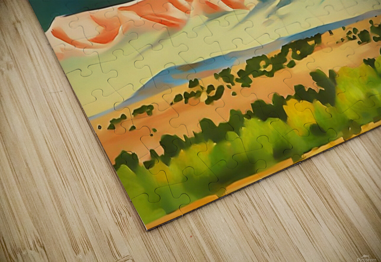 Georgia OKeeffe - Red and Yellow Cliffs William Store Puzzle