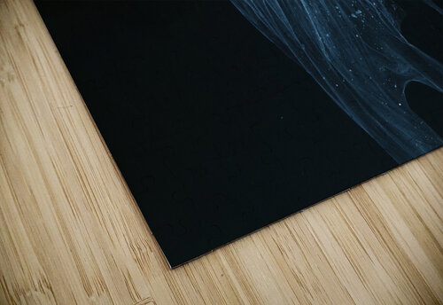 Glowing blue jellyfish in the dark water PacificStock puzzle