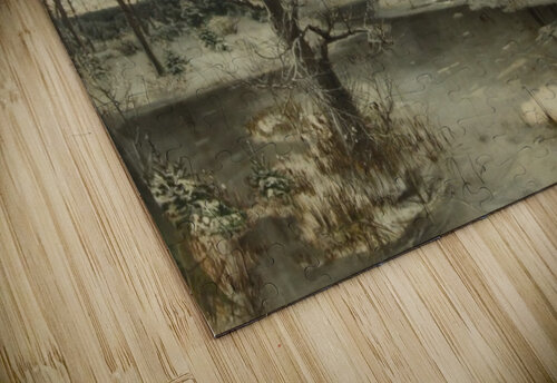 River in the winter forest Konstantin Yakovlevich Kryzhitsky puzzle