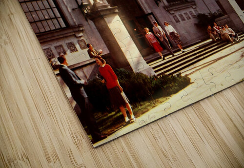 1940s university of west virginia campus art Row One Brand puzzle