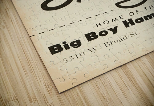 1967 Vintage Shoneys Big Boy Hamburger Ad Row One Brand puzzle