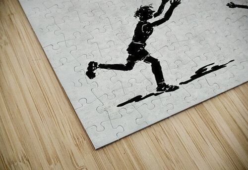 Vintage 1920s Basketball Art Row One Brand puzzle