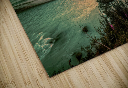 Jasper Athabasca River Sunset Wildflowers Norma Brandsberg Photography puzzle