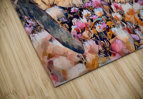 Cat in Wildflowers  oil paint Darin E Hartley Photography puzzle
