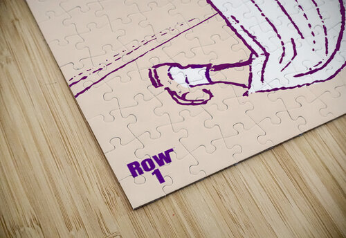vintage kansas state cheerleader art Row One Brand puzzle