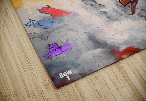 Vintage SMU Mustang and Southwest Conference Mascots Row One Brand puzzle