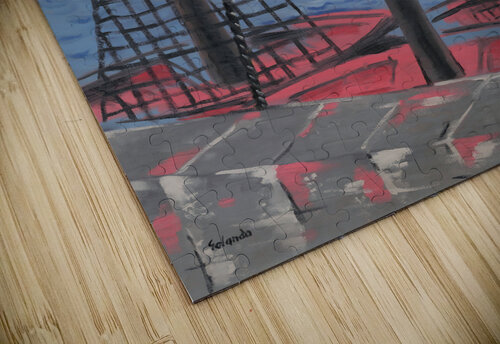Fishing Boats 1932  Row One Brand puzzle