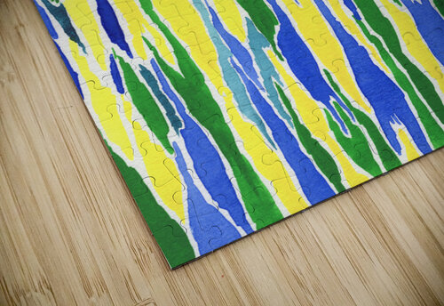 Abstract Watercolor Splash Waves Lines 1 Irina Sztukowski puzzle