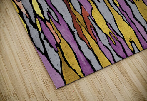 Abstract Watercolor Splash Waves Lines 8 Irina Sztukowski puzzle