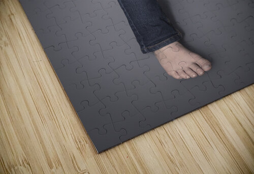 legs protruding from an old suitcase  Gualtiero Boffi puzzle
