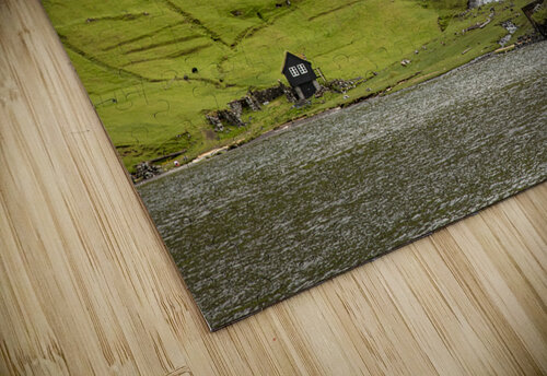 lonely house and waterfalls in saksun area on faroe  Gualtiero Boffi puzzle