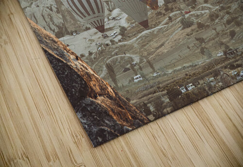  hot air balloons fly over the city of goreme at sunrise Gualtiero Boffi puzzle