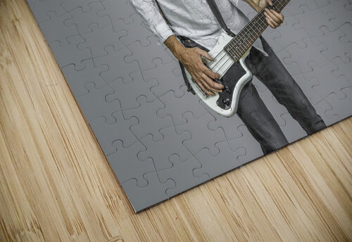 bass player with beard and long hair. Gualtiero Boffi puzzle