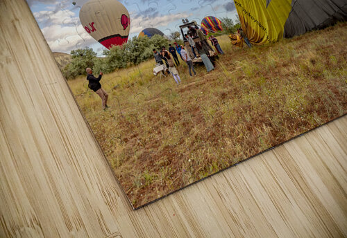 just landed balloon is deflated for transport. Gualtiero Boffi puzzle