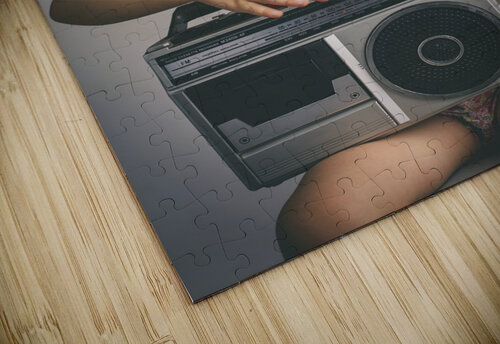 little girl has fun listening to music  Gualtiero Boffi puzzle