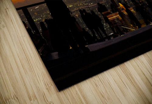 Sunset silhouettes at city viewpoint Gualtiero Boffi puzzle