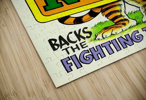 phil neel cartoon army rotc tiger art  Row One Brand puzzle