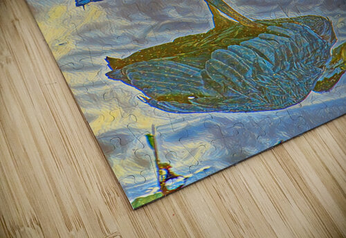Impressionistic Great Blue Heron Darin E Hartley Photography puzzle