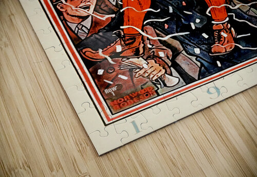 1928 Carnegie Tech Football Program Art Row One Brand puzzle