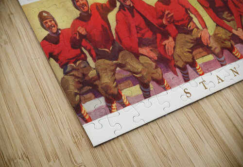 1926 Cal Stanford Big Game Art Row One Brand puzzle