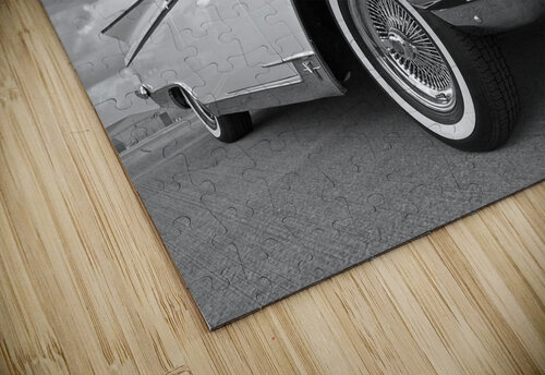 1559 Buick Convertible Black and White Gill Billington puzzle