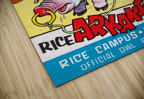 1959 Rice vs. Arkansas Football Cover Art Row One Brand puzzle