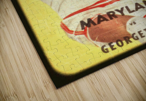 1959 Maryland vs. Georgetown Basketball Art Remix Row One Brand puzzle