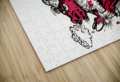 wtsu vintage west texas state buffaloes art Row One Brand puzzle