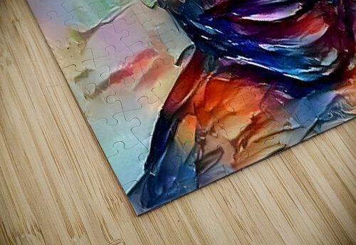 thick brushstroke portrait Luciano puzzle