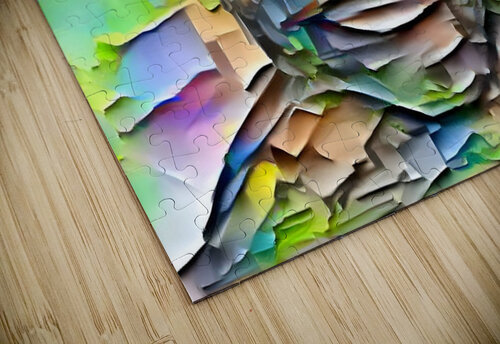 textured portrait Luciano puzzle