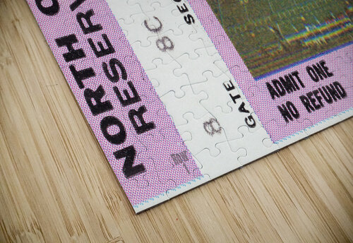 1975 Ohio State vs. North Carolina Ticket Art Row One Brand puzzle