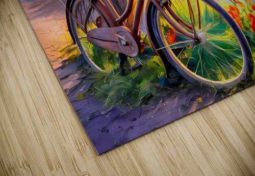  the bicycle beside river  Nazih puzzle