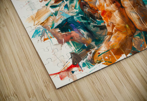 jesus in prayer with expressive brush strokes Gualtiero Boffi puzzle