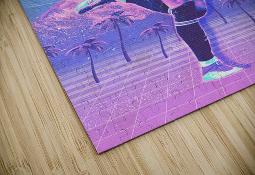 Retro Kylian Mbappe Poster RabbitSagitarius puzzle